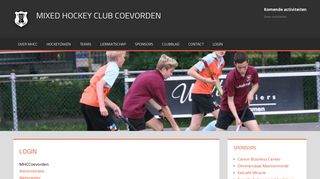 
                            7. Login – Mixed Hockey Club Coevorden