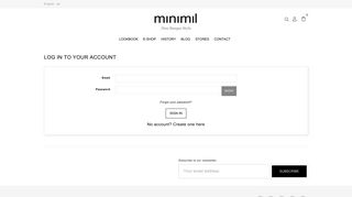 
                            12. Login | Moda para mujer y New Basque Style - minimil