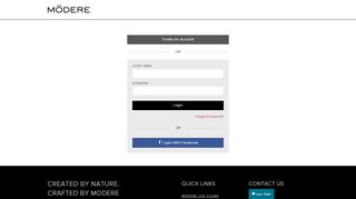 
                            3. Login - Modere.com