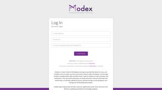 
                            2. Login | Modex ICO