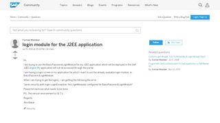 
                            13. login module for the J2EE application - archive SAP
