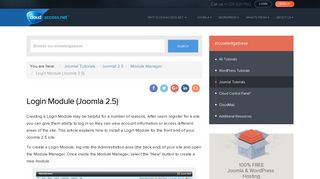 
                            3. Login Module (Joomla 2.5) - CloudAccess