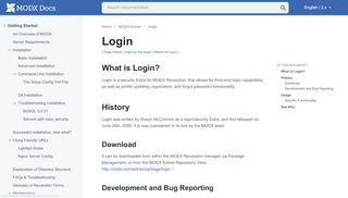 
                            1. Login | MODX Extras - MODX Documentation