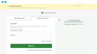 
                            1. Login - Monster.de