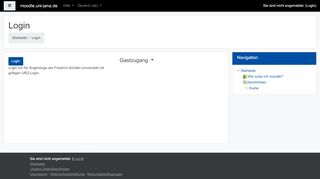 
                            3. Login - Moodle:Uni Jena