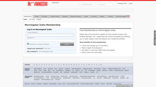 
                            1. Login | Morningstar India