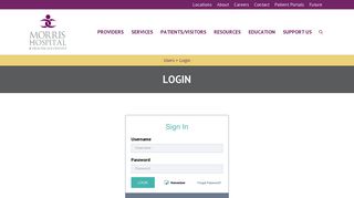 
                            12. Login | Morris Hospital