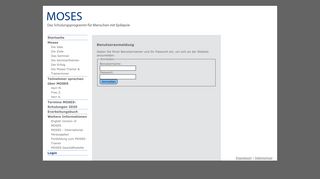 
                            6. Login - MOSES-Schulungen