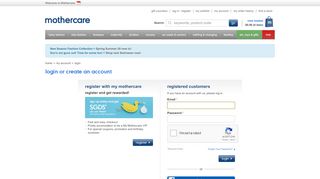 
                            5. Login - Mothercare