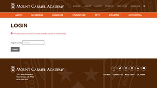 
                            9. Login - Mount Carmel Academy