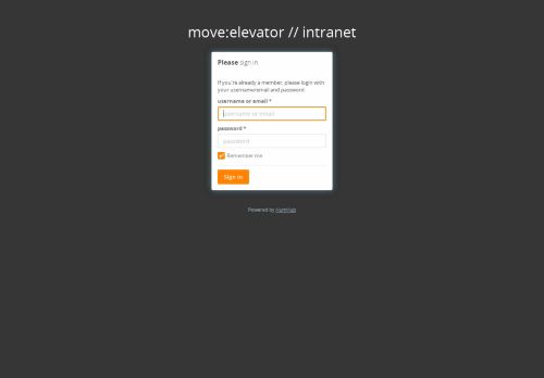 
                            10. Login - move:elevator // intranet