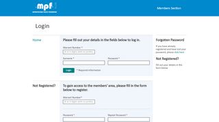 
                            3. Login - MPF | Metropolitan Police Federation