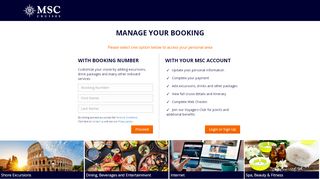 
                            2. Login - MSC Cruises