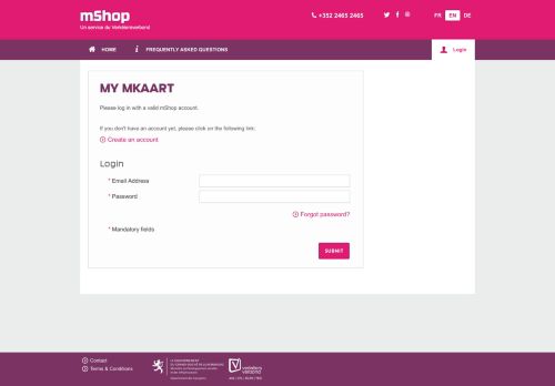 
                            1. Login - mShop