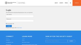 
                            2. Login | MSK Giving
