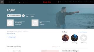 
                            3. Login - Música, videos, estadísticas y fotos | Last.fm