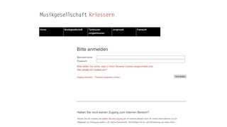 
                            13. Login - Musikgesellschaft Kriessern