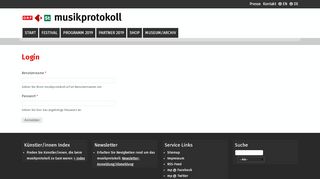 
                            8. Login | musikprotokoll.orf.at