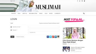 
                            7. Login | Muslimah