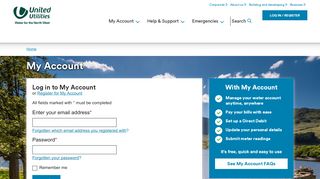 
                            1. Login| My Account| United Utilities