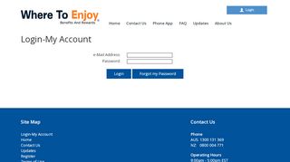 
                            7. Login-My Account - Where To Enjoy