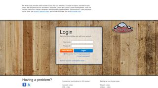 
                            12. Login - My Arctic Spa