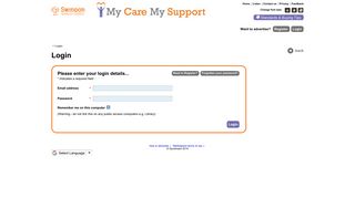 
                            9. Login - My Care My Support