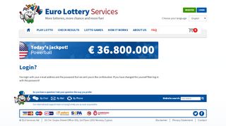 
                            3. Login My ELS | FAQ - Euro Lottery Services