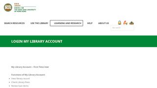 
                            1. Login My Library Account - HSMC Library - The Hang Seng University ...