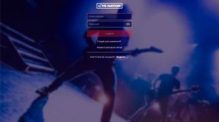 
                            3. Login - My Live Nation