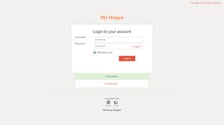 
                            7. Login - My Oxigen