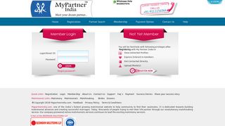 
                            7. Login - My Partner India, Matrimonial services, for All caste ...