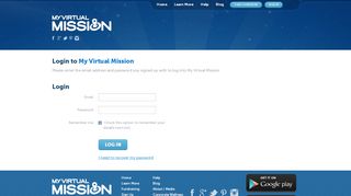 
                            12. Login - My Virtual Mission