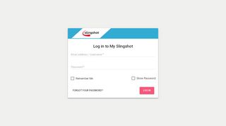 
                            8. Login - MyAccount - Slingshot