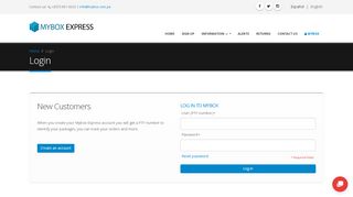 
                            8. Login - MYBOX Express