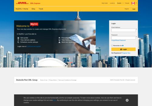 Dhl Account Portal Login LogmeIn Live
