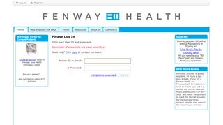 
                            12. Login - MyFenway - Fenway Health