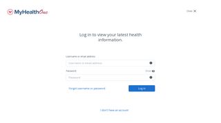 
                            3. Login - MyHealthOne