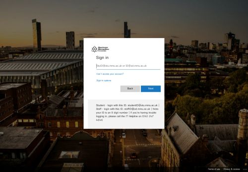 
                            1. login · myHR · Manchester Metropolitan University