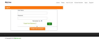 
                            4. Login - MyLine.com
