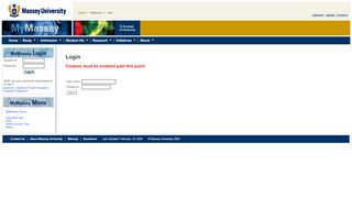 
                            2. Login - MyMassey ::
