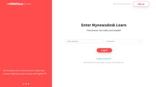 
                            5. Login - Mynewsdesk Learn