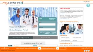 
                            8. Login - myNexusCare Portal