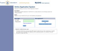 
                            5. Login - MySAS - Tilburg University