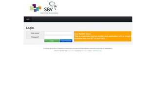 
                            1. Login - MySbv - SBV Services
