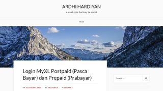 
                            4. Login MyXL Postpaid (Pasca Bayar) dan Prepaid (Prabayar) – ARDHI ...