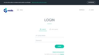 
                            3. Login na área de cliente da Médis - Medis