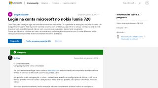 
                            3. Login na conta microsoft no nokia lumia 720 - Microsoft Community