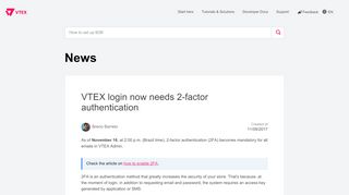 
                            8. Login na VTEX agora precisa de autenticação de 2 fatores - VTEX ...