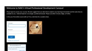 
                            5. Login - NAIC Education & Training Department